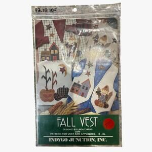 New Deadstock Fall Vest by Indygo Junction Small-X-Large circa 1994